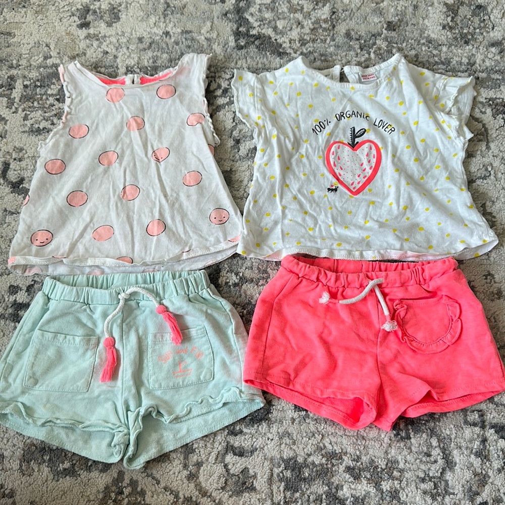 Zara shorts and shirt set